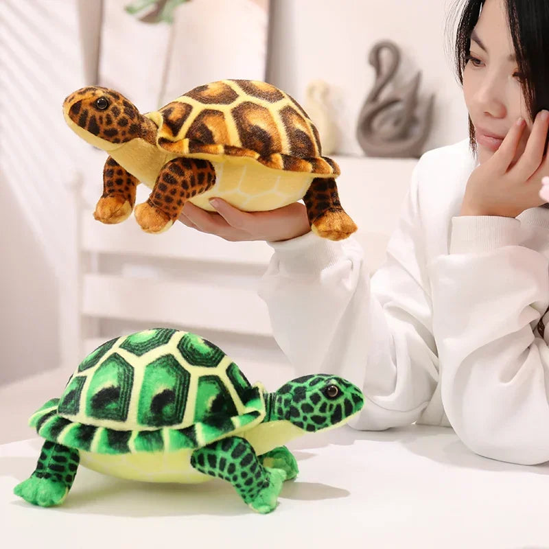 Kids Toys Cute Baby Super Green Simulation Stuffed Tortoise Realistic Sea Turtle Animal Plush Baby Toy Gift Hot Sale Home Decor