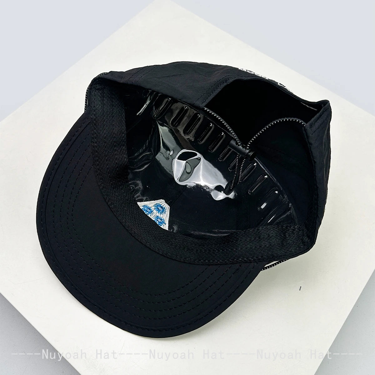 New Men Women Korean Quick-dry Embroidered Letters Baseball Hats Sunshade Drawstring Versatile Peaked Caps ins Fashion Flat Brim