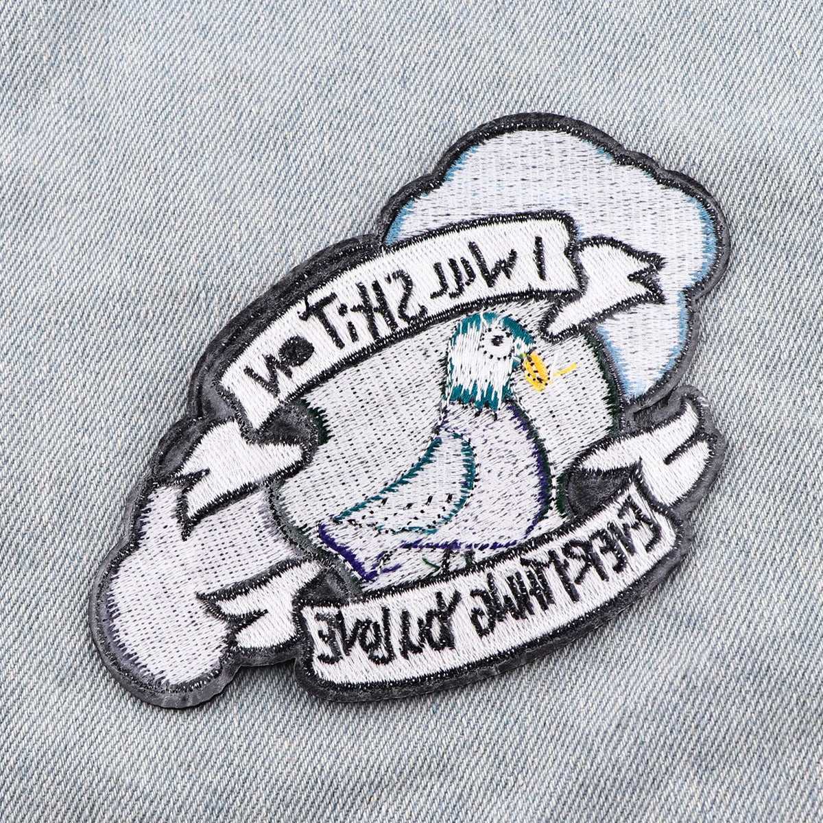 Cute Pigeon Bird Embroidery Patch Cartoon Animal Patch Iron On Patches For Clothing Patches On Clothes Jeans Sew Stickers
