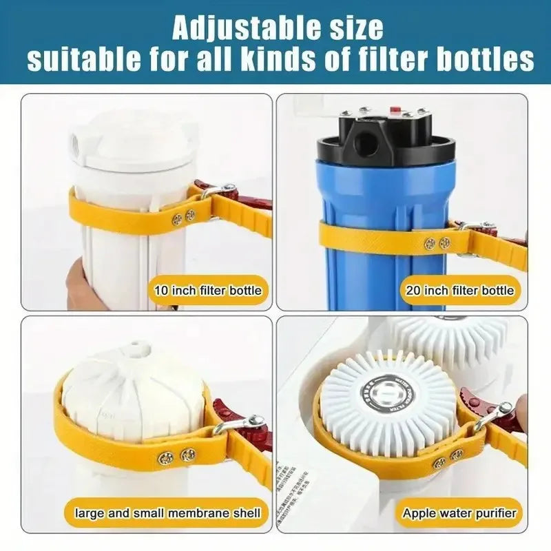 Belt Wrench Oil Filter Puller Strap Spanner Chain Wrench Strap Opener Adjustable Strap Opener Cartridge Disassembly Tool