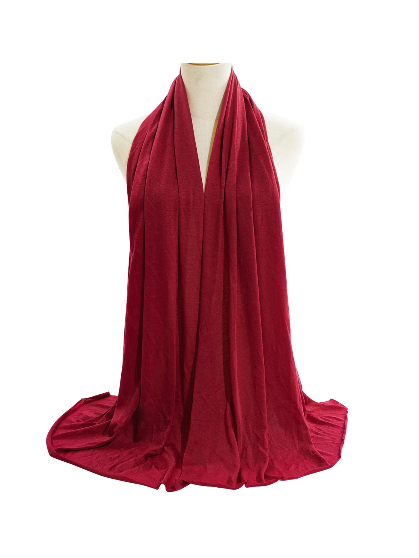 Extr-Long stretch jersey turban african solid color super soft breathable headband