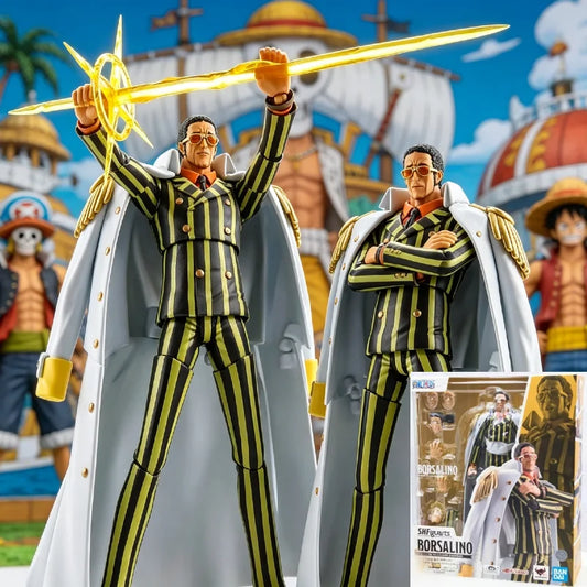 【IN STOCK】Bandai S.H.Figuarts One Piece Borsalino Kizaru Future Island Egghead Figure 19.5cm Original Collectible Model