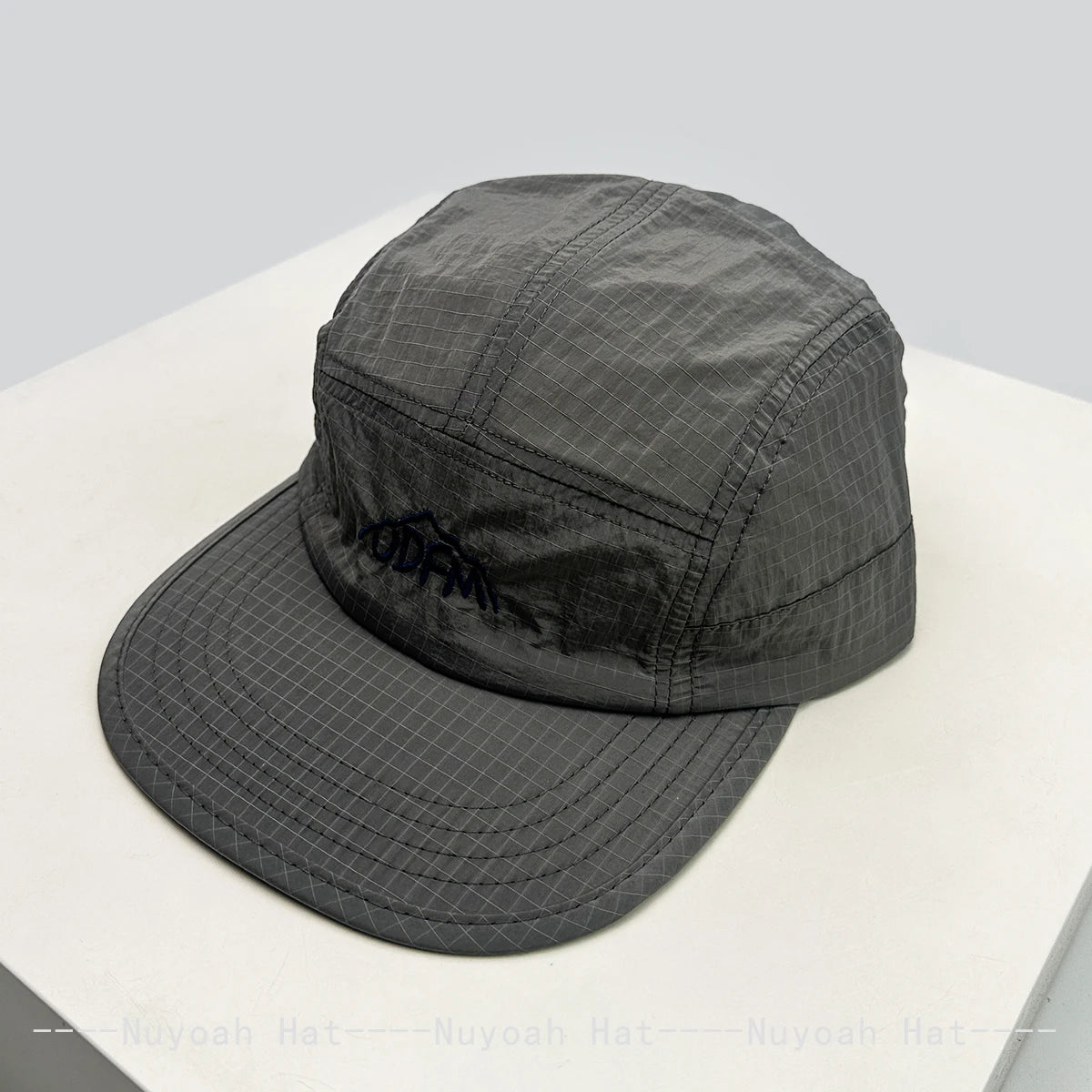 New Men Women Quick Drying Plaid Embroidered Letters Baseball Hats Sunshade Flat Eave Breathable Outdoor Peaked Caps Versatile