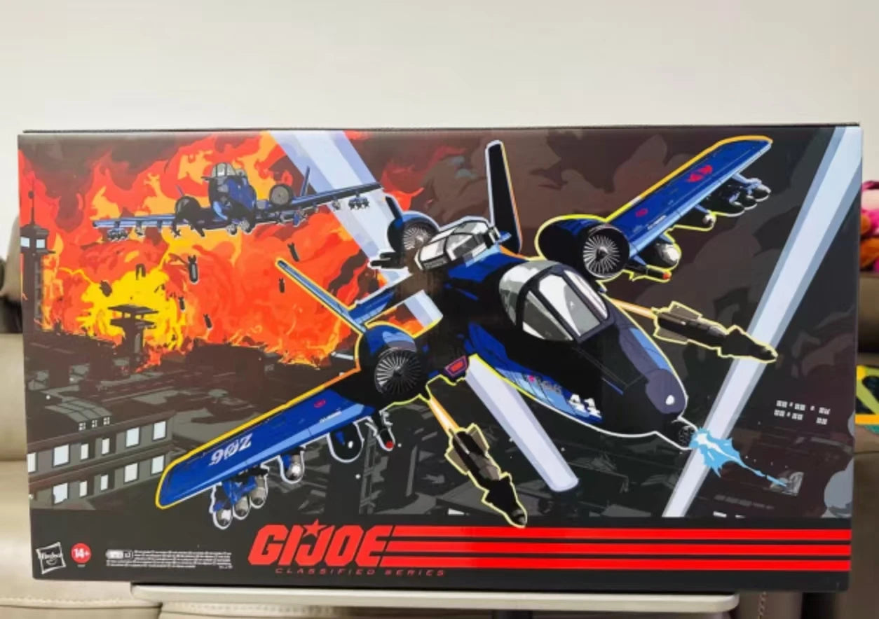 Original Hasbro G.I. Joe Classified Series Cobra Rattler Ground Attack Jet Anime Figures Toys Models Collection