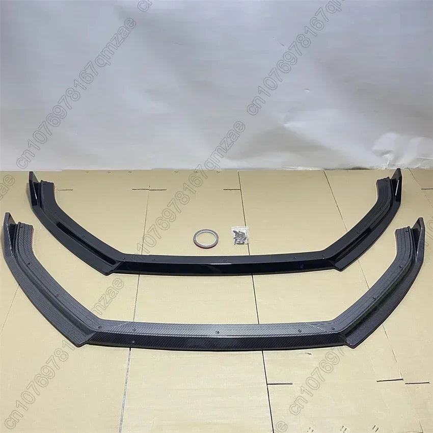 For VW Polo MK5 6R Standard Pre‑Facelift 2009-2013 Pcs Front Bumper Lip Spoiler Splitter Diffuser Separator Bodykits Gloss Black