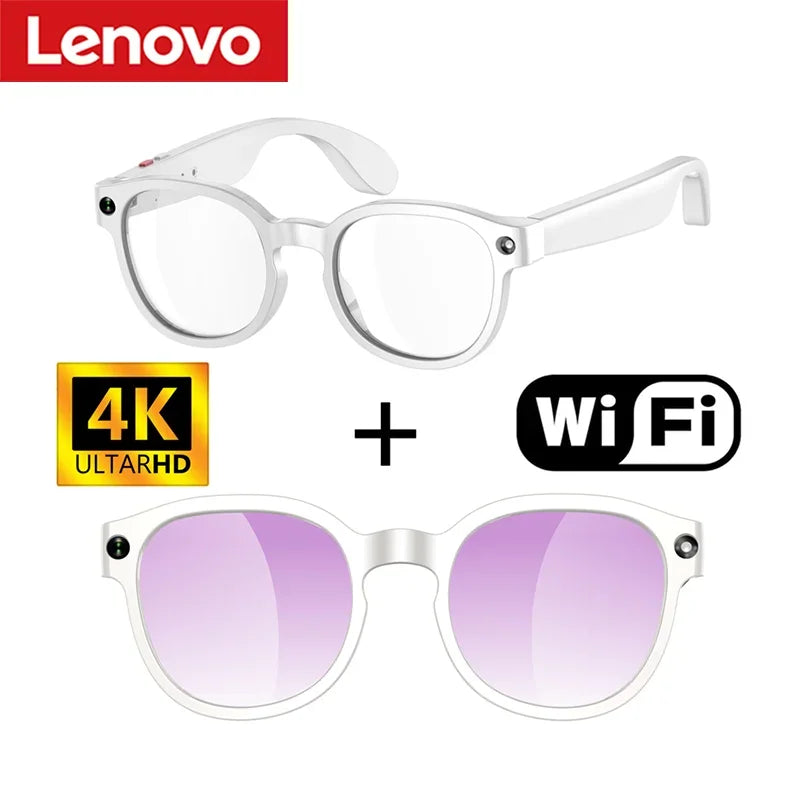 Lenovo 2026 New Smart AI Glasses 800W Shooting Camera Photo Video Voice Call Translation Waterproof Bluetooth Motorcycle Glasses