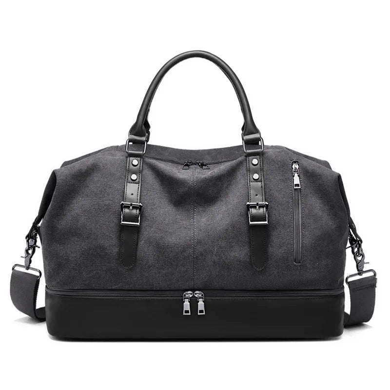 SWISS MILITARY Handheld Travel Retro Bag Canvas Multifunctional Anti-Theft Bag