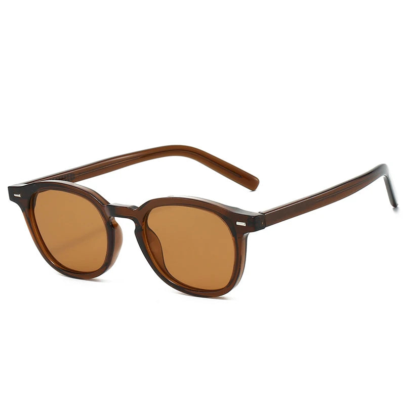 JNPCXI New Vintage Round TR90 Sunglasses Women Luxury Oval Fashion Men Sun Glasses Oculus UV400