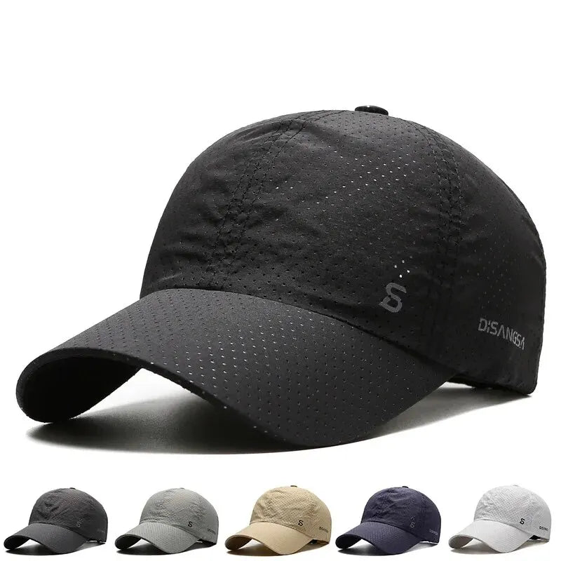 Running Cap Thin Quick Drying Breathable Hats, Men's Sun Fishing Baseball Cap