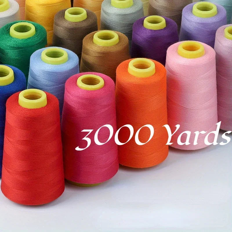 3000 Yards Colorful Swing Thread Sewing Machine Thread Polyester Quilting Thread