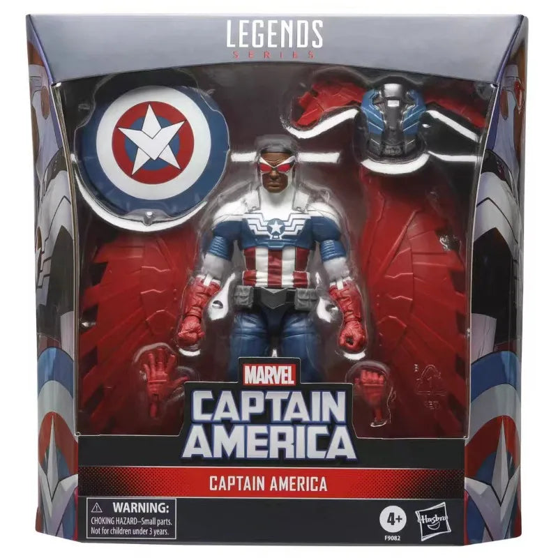 Original Hasbro Marvel Legends Series Captain America Anime Figure Collection Toys Models