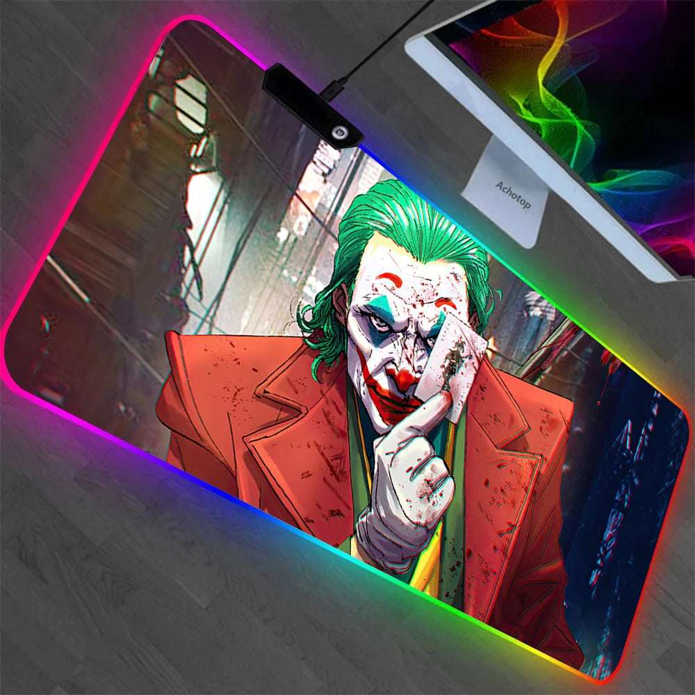 J-jokers RGB Pc Gaming Poker Keyboard Mouse Pad Mousepad LED Glowing Mouse Mat6