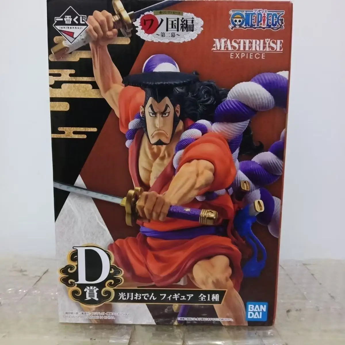 【IN STOCK】Original Bandai Ichiban Kuji One Piece Wano Country Kozuki Oden D Prize Masterlise Expiece 22cm Figure