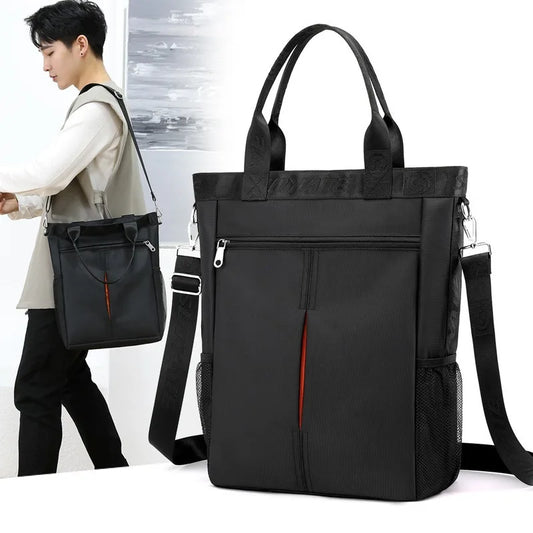 Men's Busin Casual Laptop Bag 4/5.6 Inch Notebook Cuter Bag Simple Leisure Single oulder Bag Ox Cloth Zipper purses and handbags
