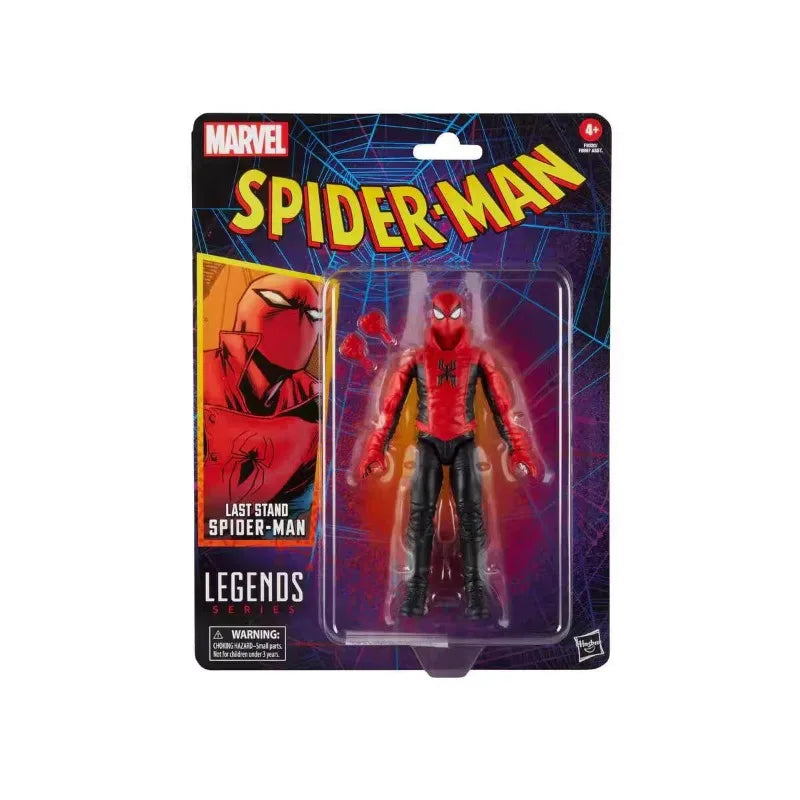 Original Hasbro Marvel Legends Series Retro Spider-shot Scarlet Last Stand Spiderman Action Figure Toys Model Ornaments