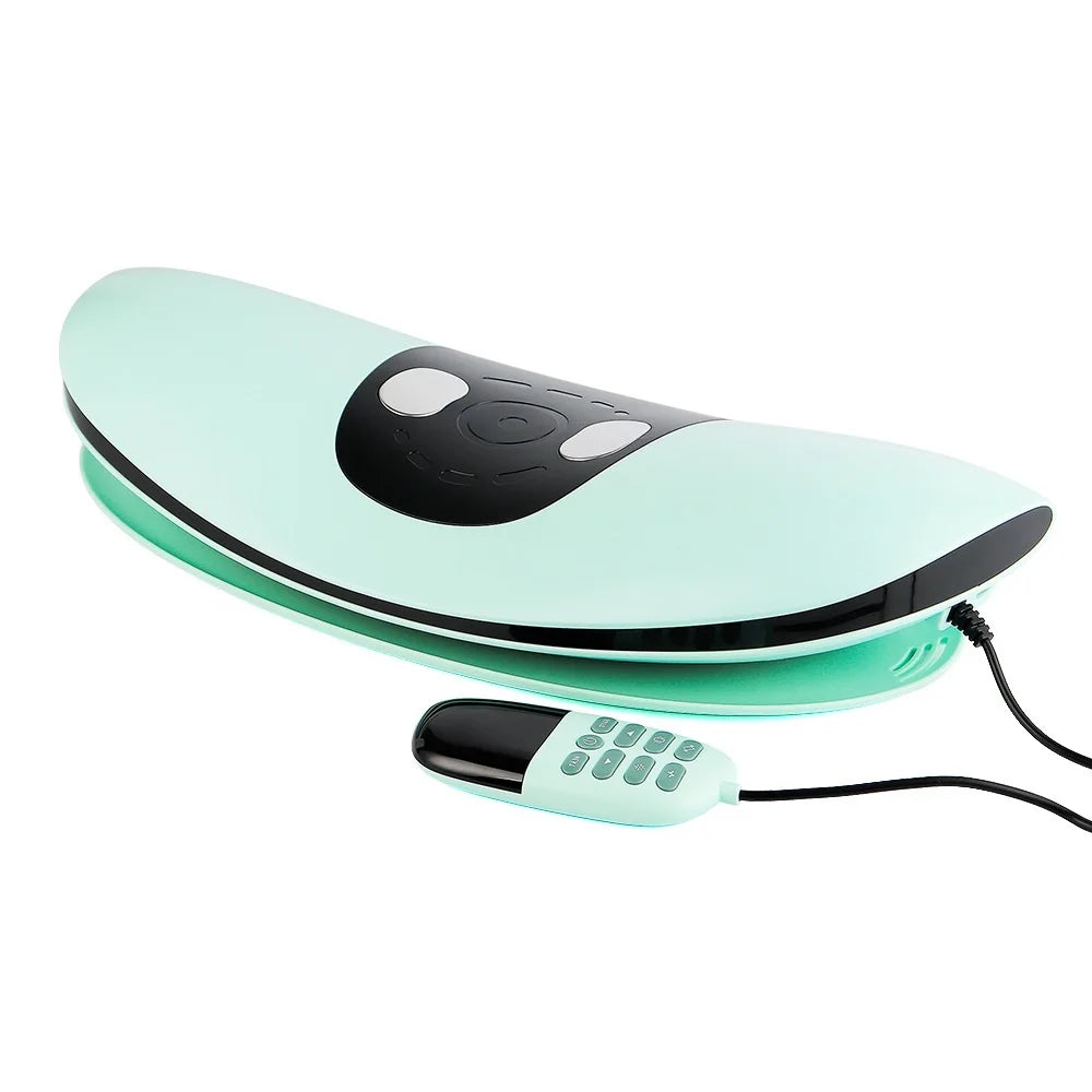 Electric Waist Traction Massager Adjustable Vibration Lumbar Massager Waist Spine Support Back Massage Machine Lumbar masajeador