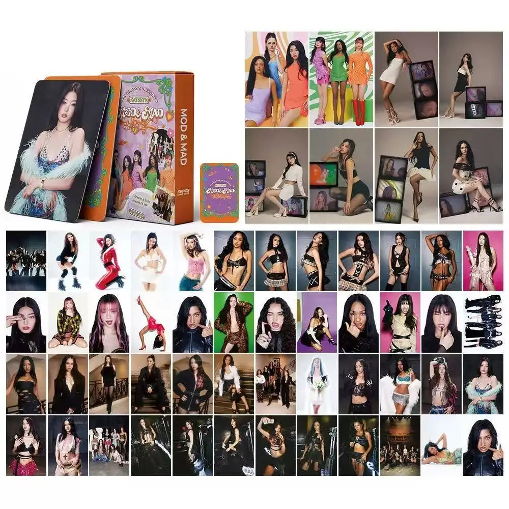 55/92/124Pcs/Set Kpop Idol KATSEYE New Album BEAUTIFULCHAOS Lomo Cards LARA DANIELA HD Printd Photocards Stickers Fans Gift