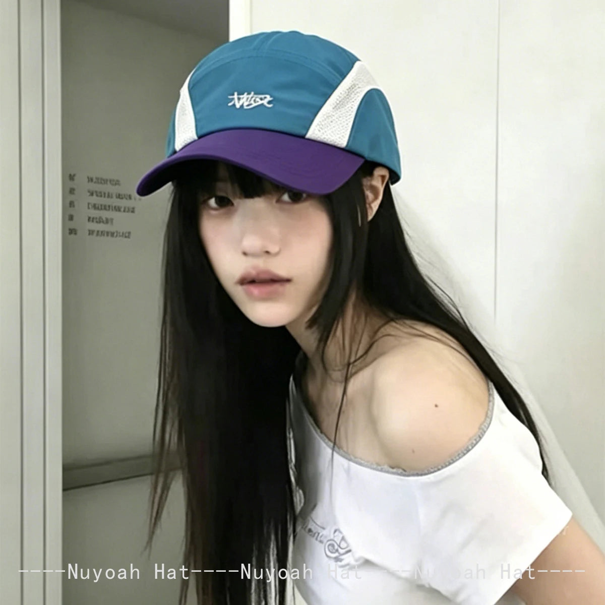 New Men Women Color Block Quick-dry Embroidered Letters Baseball Hats Sunshade Outdoor Versatile Peaked Caps ins Fashion Sports