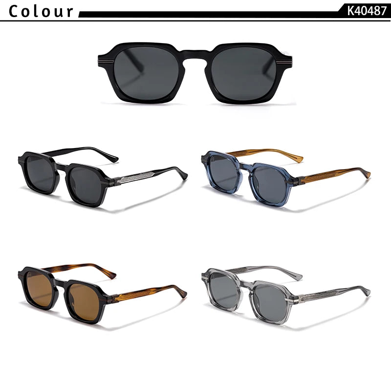 CATERSIDE New Vintage Punk Men's Sunglasses Brand Design Small Frame Sun Glasses Party Travel Fashion Glasses Gift Ideal Choice