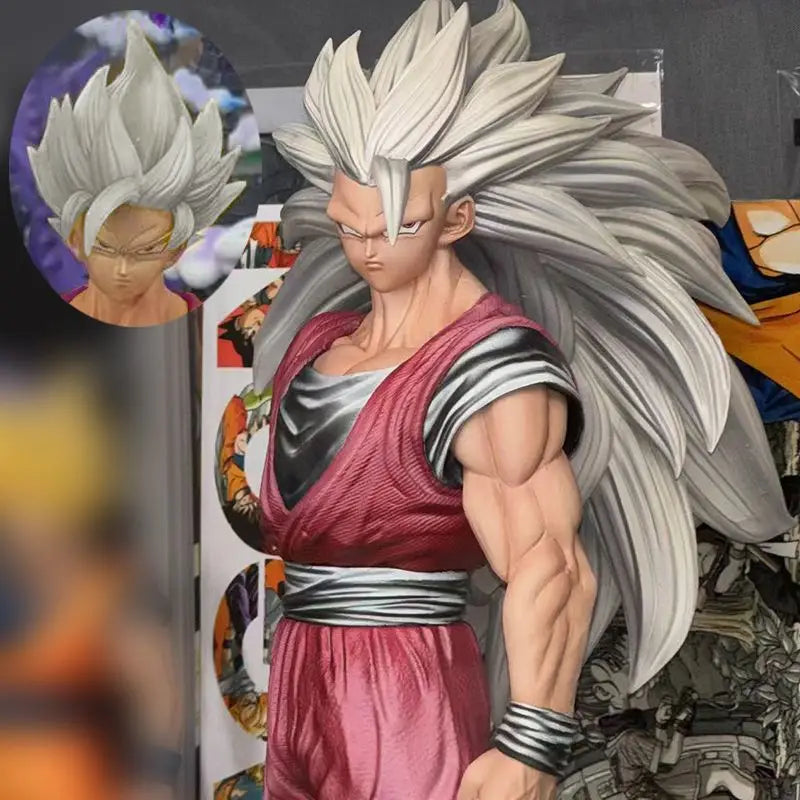 YS Statue 33cm/12.99inch Dragon Ball Z Ssj3 Son Goku Figure Ssj2 Goku Action Figure Pvc Statue Collection Model Toys Gifts