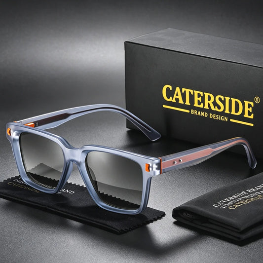 CATERSIDE New Retro Men's Sunglasses Fashionable Square Frame Sun Glasses Women's Outdoor Travel Beach Summer Glasses UV400