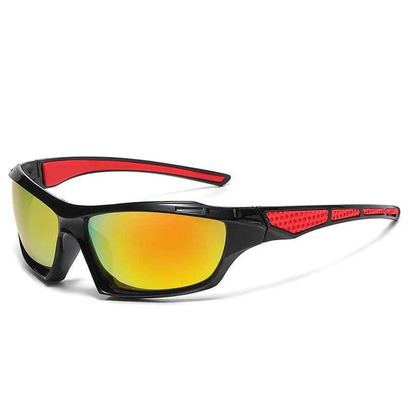 New Cross border Men's Sports Sunglasses Cycling Glasses Night Vision Driving Sunglasses UV resistant Colorful Sports Glasses