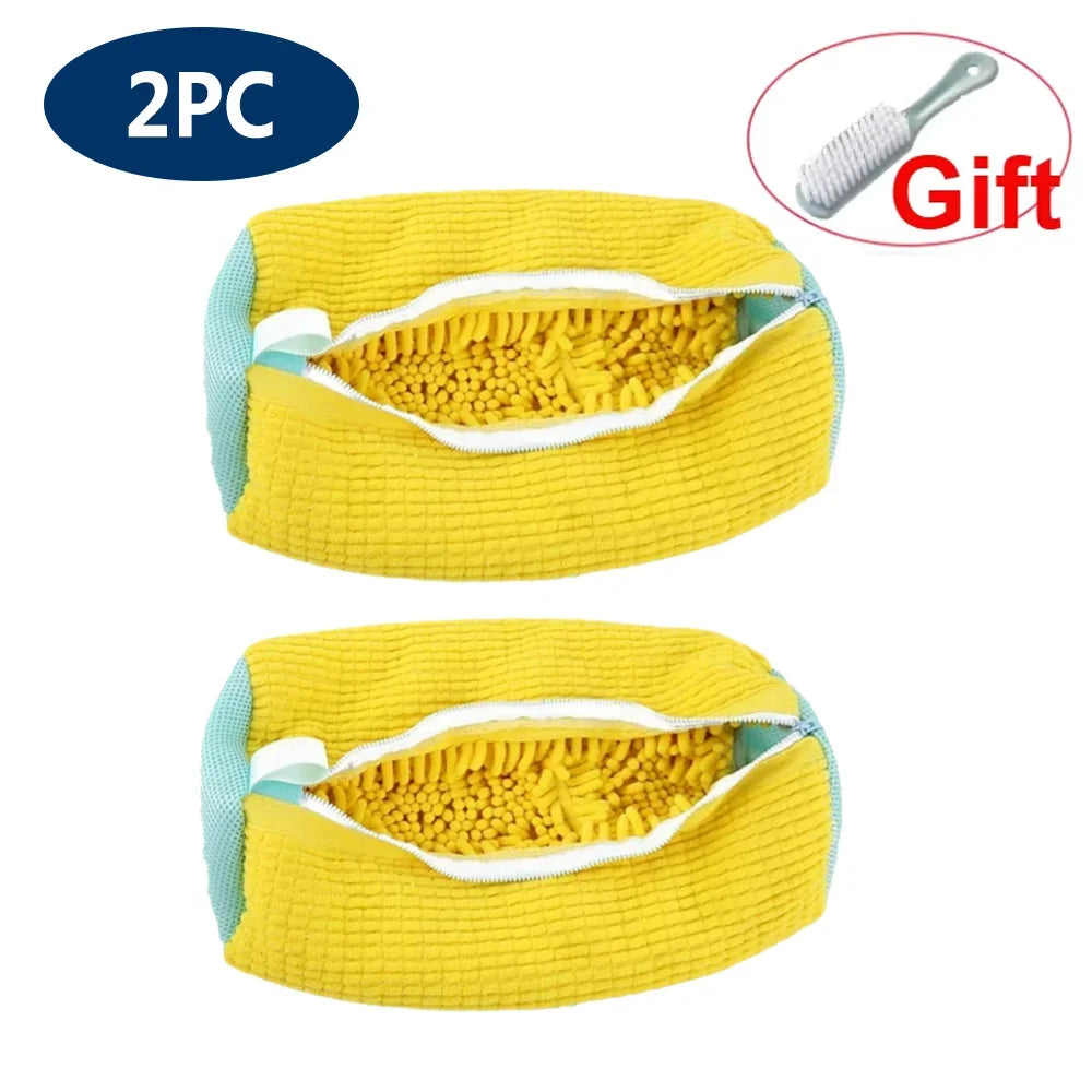 Shoe Washing Machine Bag Reusable Sneaker Cleaning Bag, Washer Mesh Laundry Bag