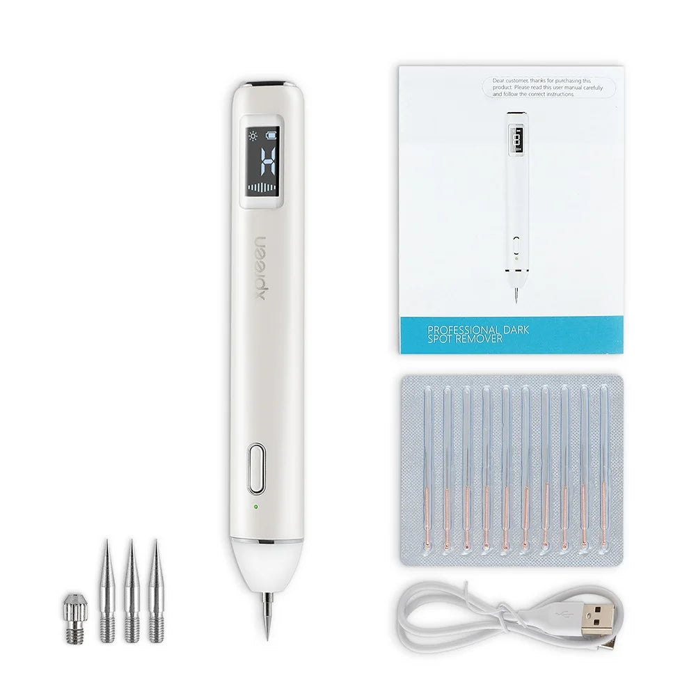 10 Level Laser Plasma Pen With Spotlight Skin Mole Remover Skin Dark Spot Freckle Warts Tag Tattoo Removal Laser Pen Skin Care