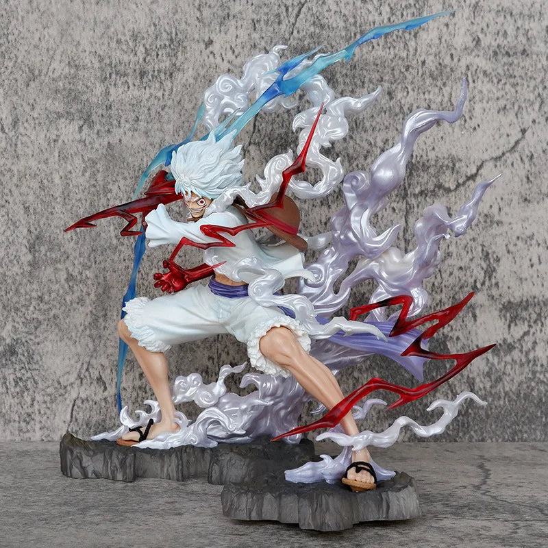 10 Inches One Piece Raiden Five Gear Nica Lightning Luffy Action Figure Collection
