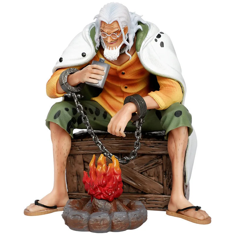 15cm Anime One Piece Silvers Rayleigh Action Figures PVC Model Statue Collection