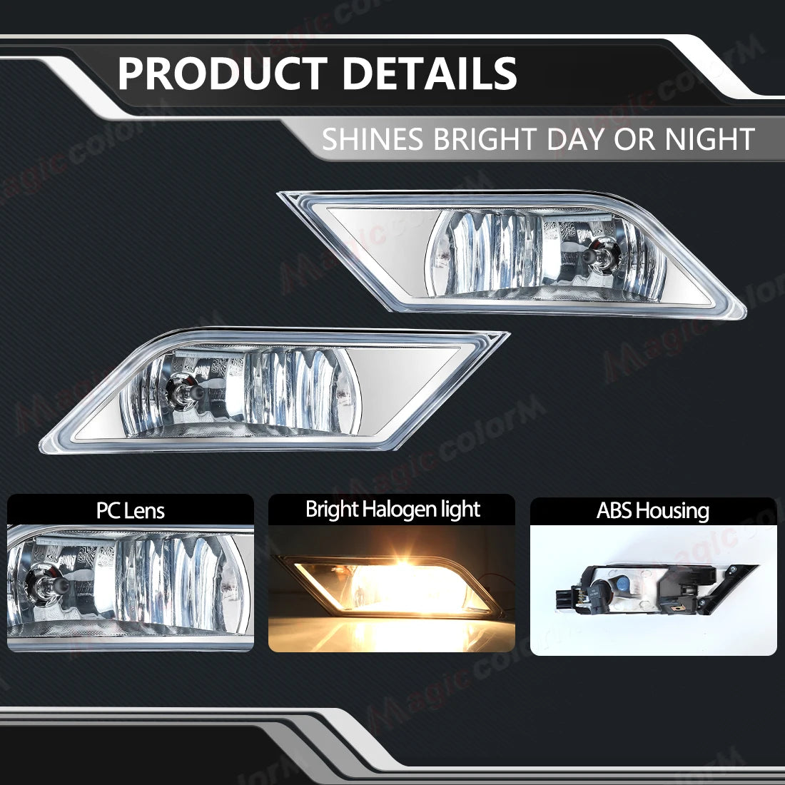 For Honda Odyssey 2011 2012 2013 Fog Lamps DRL Daytime Running Lights Front Bumper Halogen Foglights Auto Daylight Headlight 12V