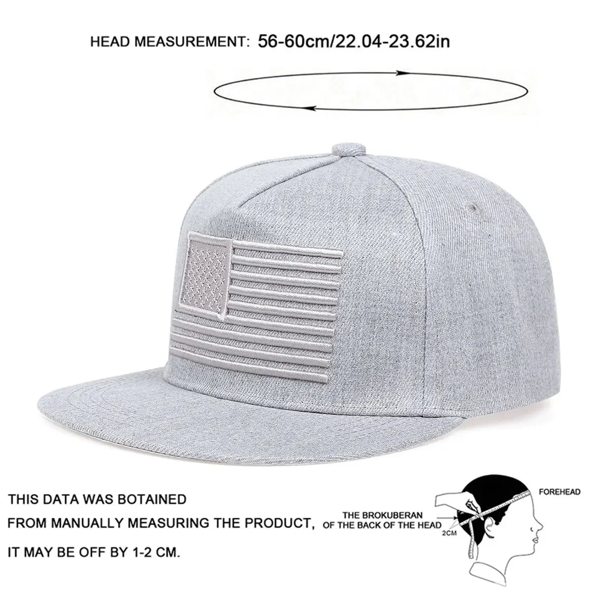 Unisex American US Flag Embroidery Baseball Hats Spring Autumn Adjustable Hats