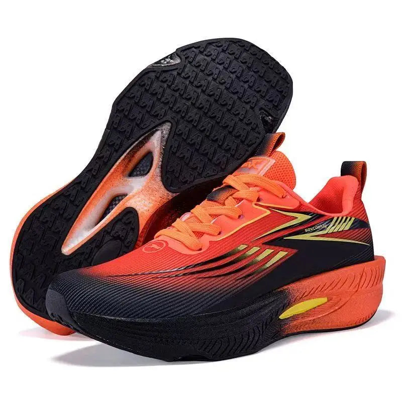 Running Shoes Men Carbon Board Air Cushion Marathon Sports Breathable Lightweight Women's Comfortable Athletic Nonskid Sneakers