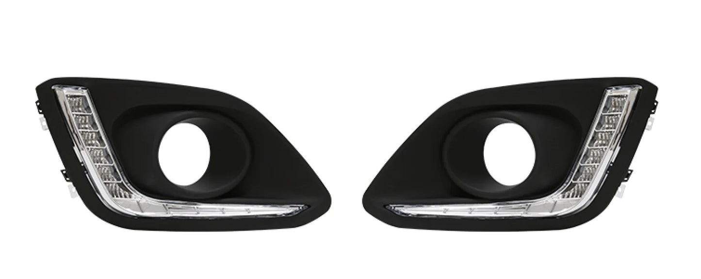 Car LED Daytime Running Light Fog DRL Bumper Driving Lamp For Suzuki Swift 2014 2015 2016