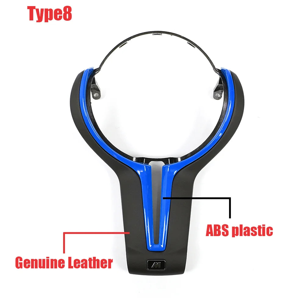 Carbon fiber steering wheel trim cover For BMW F20 F22 F30 F31 F32 F33 F36 F10 F18 F06 F01 F12 F13 F15 F16 F25 F26 F80 F87 F82