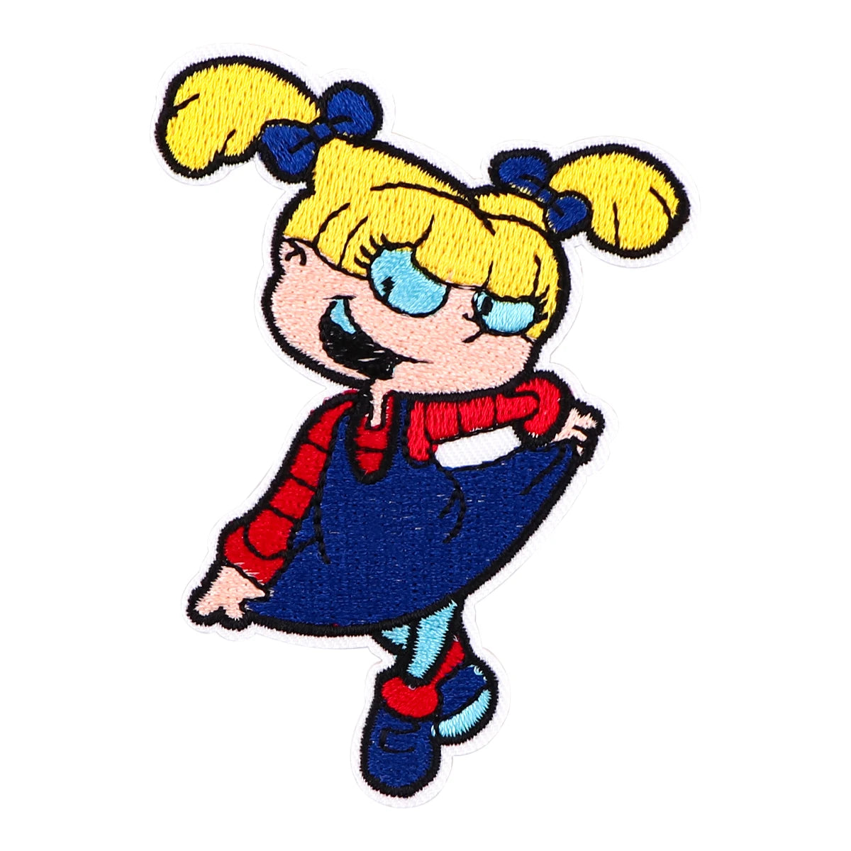 AD2857 Cartoon Girl and Boy Patch Cute Embroidered Patches For Kids Clothes Applique Funny Embroidery Patch For Clothing Sticker