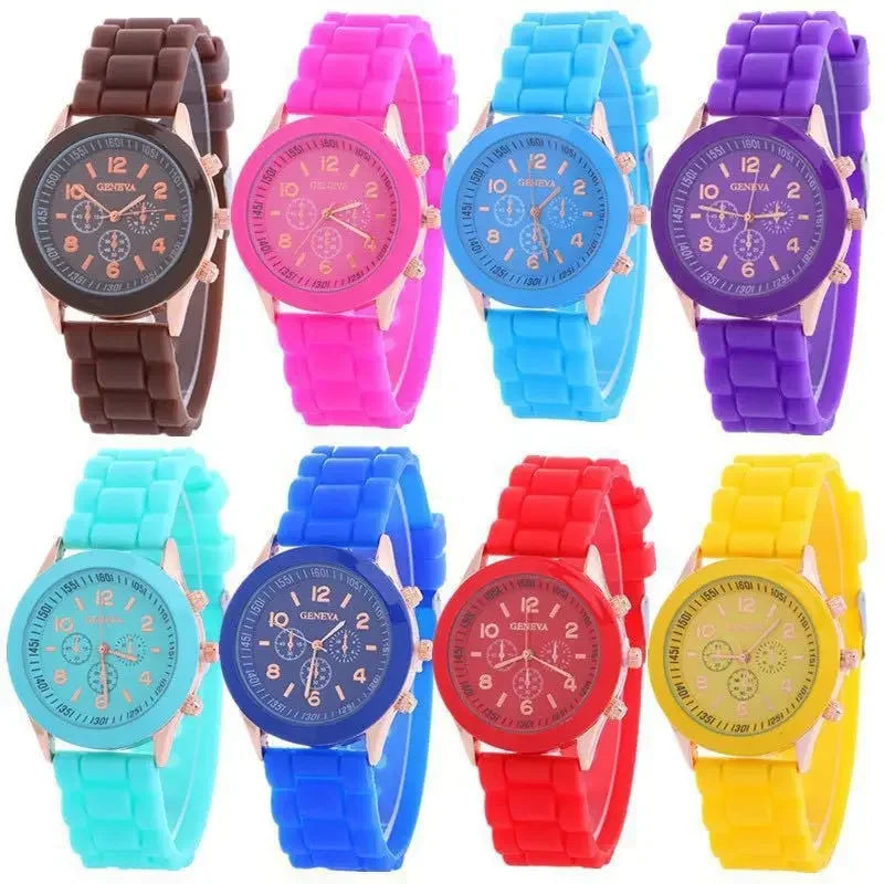 New Fashion Luxury Brand Women's Watch Silicone Strap Quartz Wrist Watch for Female Relogio Feminino Dropshipping