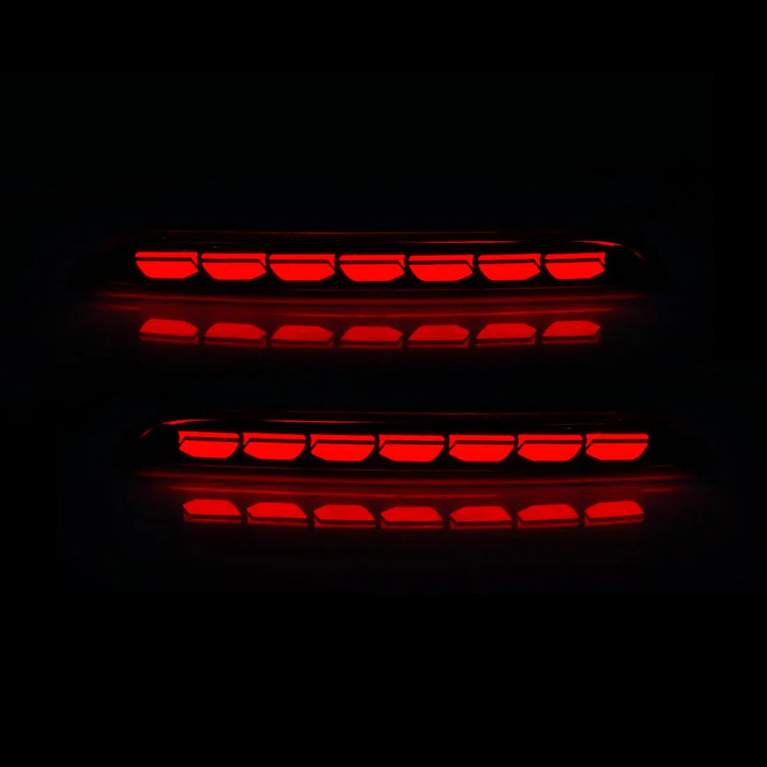 LED Rear Bumper Reflector Light For Honda Civic Hatchback 2021 2022 2023 Auto Brake Warning Lamp Waterproof Car Accessories 12V