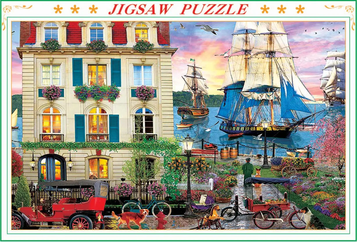 75*50cm 1000PCS Paper Jigsaw Puzzle Landscape Famous Painting Puzzle Character Series Series Home Decaoration Gift