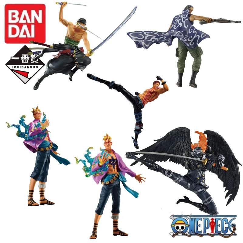 Special OfferIn Stock Original Bandai Ichiban Kuji King Roronoa Zoro Marco Benn Beckman Charlotte Katakur Anime Figures Toys for