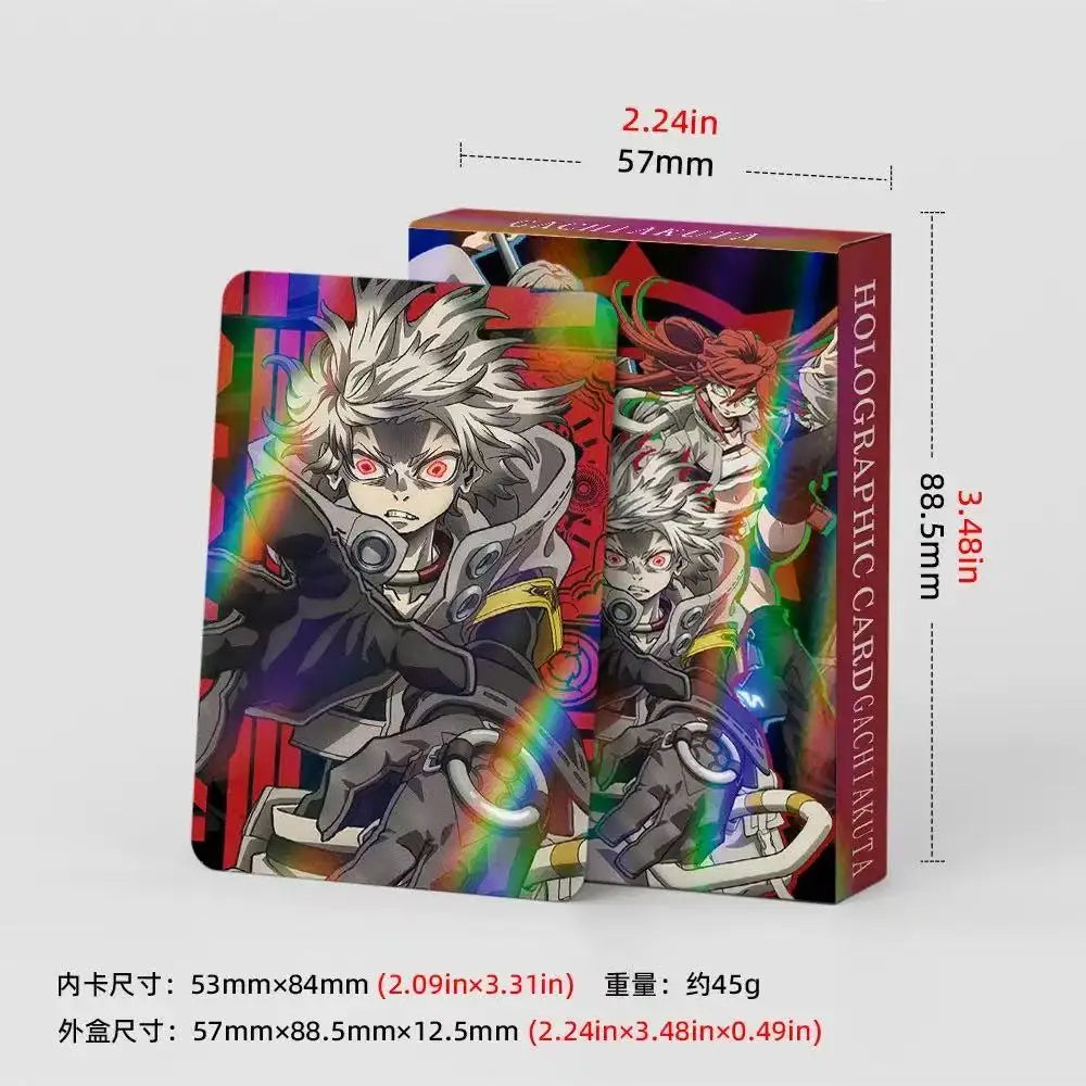 30PCS GACHIAKUTA Laser Cards Anime Collectible Small Cards for Boys & Girls Fashion LOMO Birthday Gifts for Fans