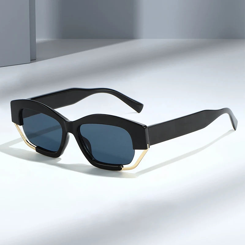 JNPCXI New Designer Sunglasses Women Men Fashion Decoration Hollow Metal Unique Sun Shades Unisex Eywear UV400