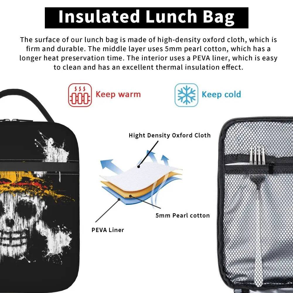 One Piece Monkey D Luffy Anime Insulated Lunch Thermal Bag Work School Bag M9