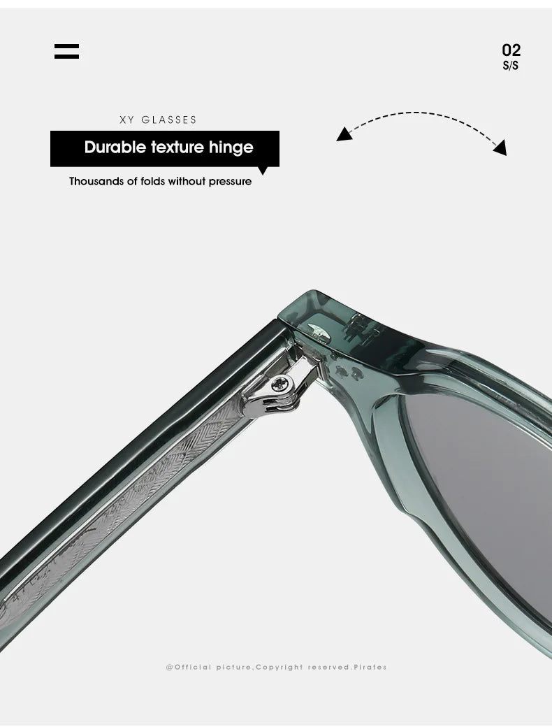 JNPCXI New Round TR90 Contrast Color Women Sunglasses Retro Rivets Green Tea Punk Men Sun Glasses Shades UV400