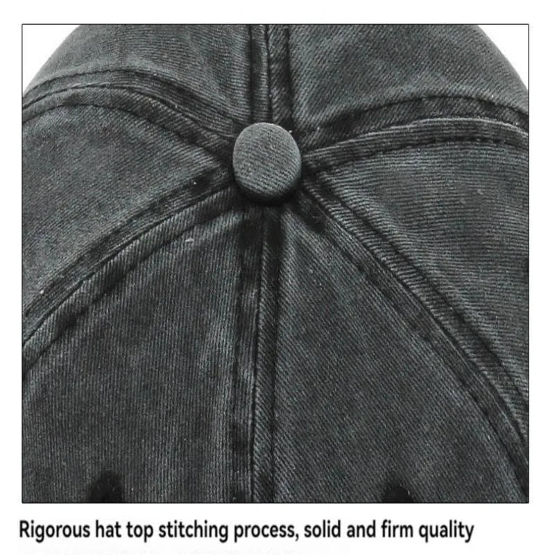 Men's Season Hats. Trend Embroidered Cowboy Baseball Hats Travel Sunshade Hat