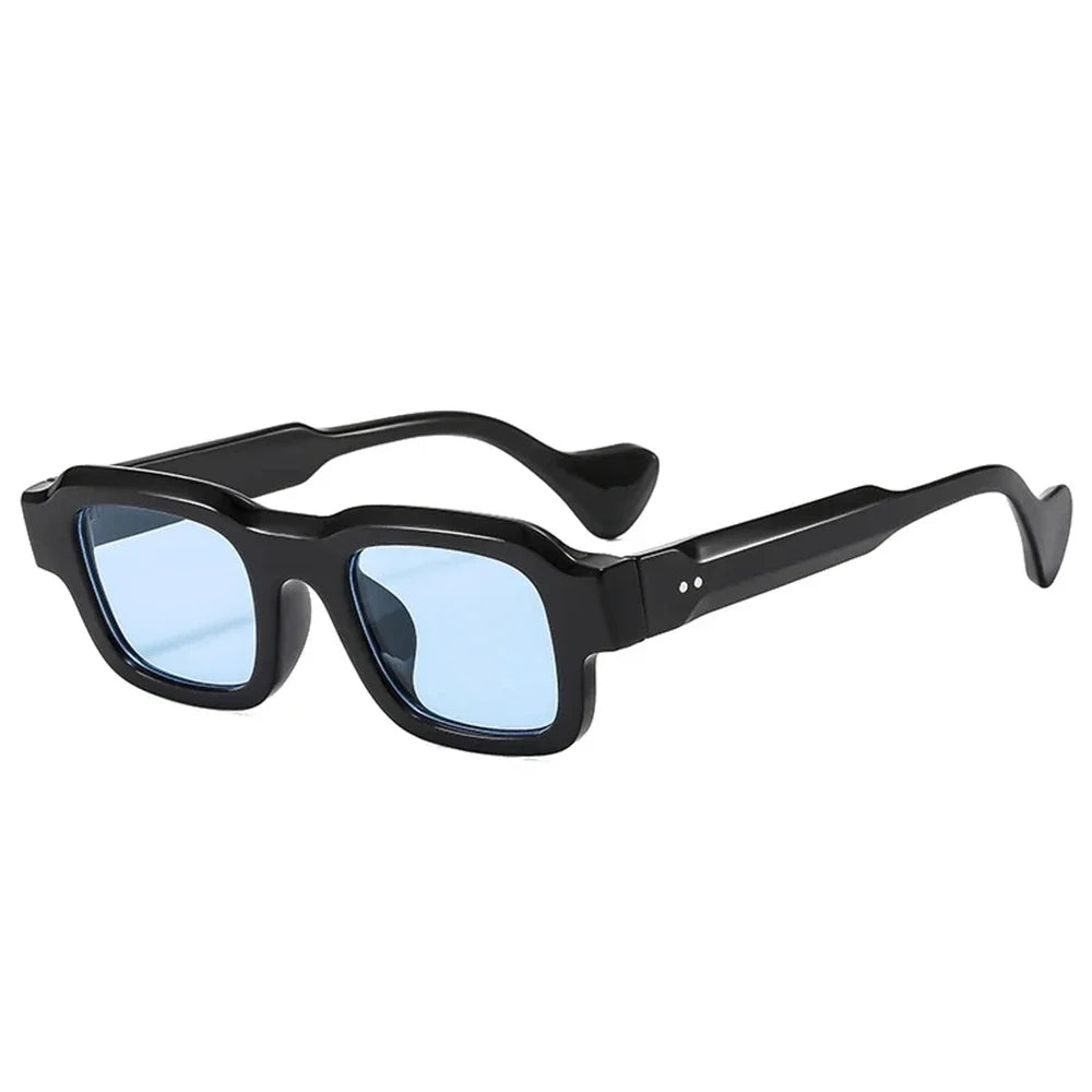 JNPCXI New Fashion Square Men Sunglasses Retro Rivets Women Black Orange Shades UV400 Sun Glasses