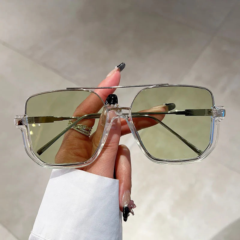 Sunglasses Retro Large Frame Net Red Glasses Ins Women's Sunglasses  Glasses Korean Sunglasses