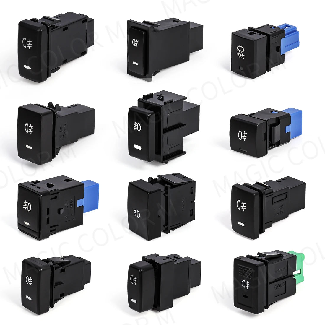 Fog Light Socket Switch Indicator LED On Off Push Button For Toyota Honda Nissan Mitsubishi Ford Suzuki Kia Car Accessories 12V