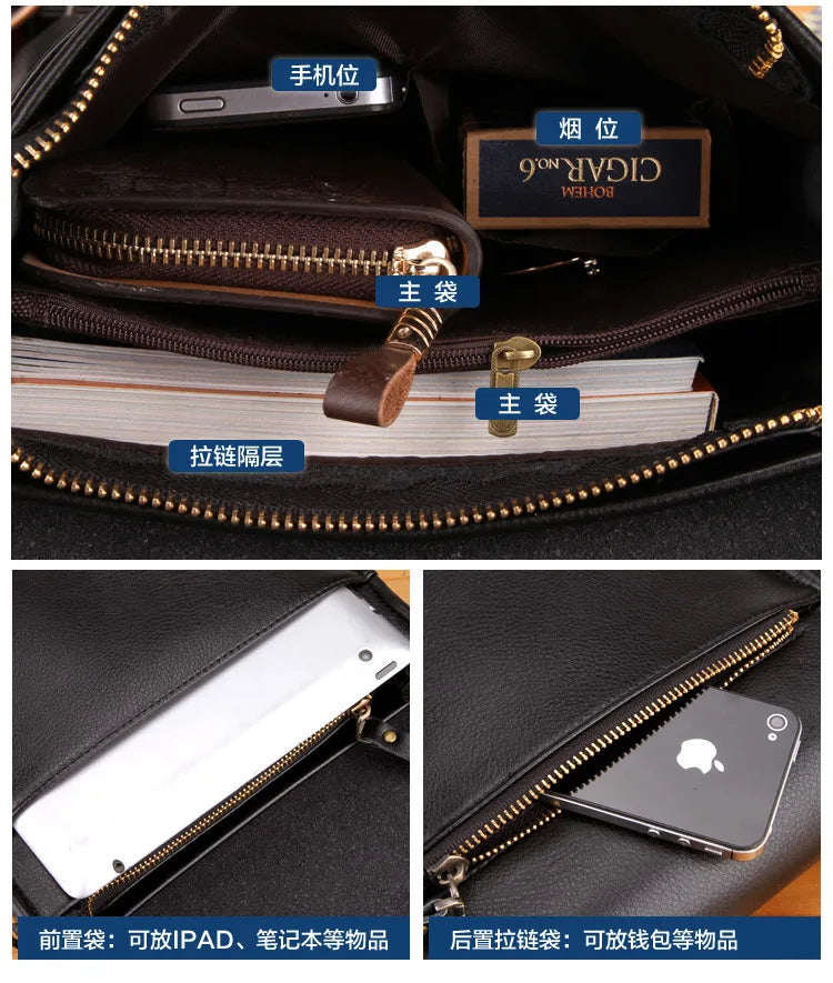 The Leisure Business Single Shoulder Bag Polo Vertical  Man Trend Inclined Shoulder Bag Сумка Мужская На Плечо Crossbody Bag