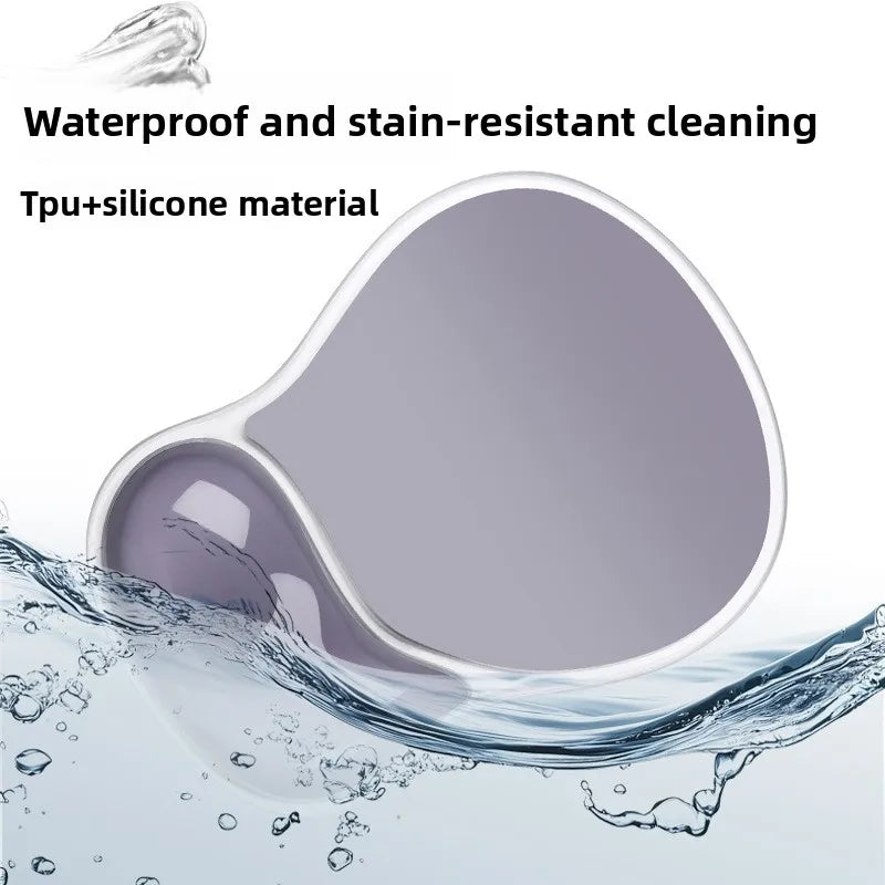 Gradient Color Mouse Pad Non-slip Wrist Support Ergonomic Mouse Pad with Wrist Rest Transparent Silicone wrist pad rest Mice Mat